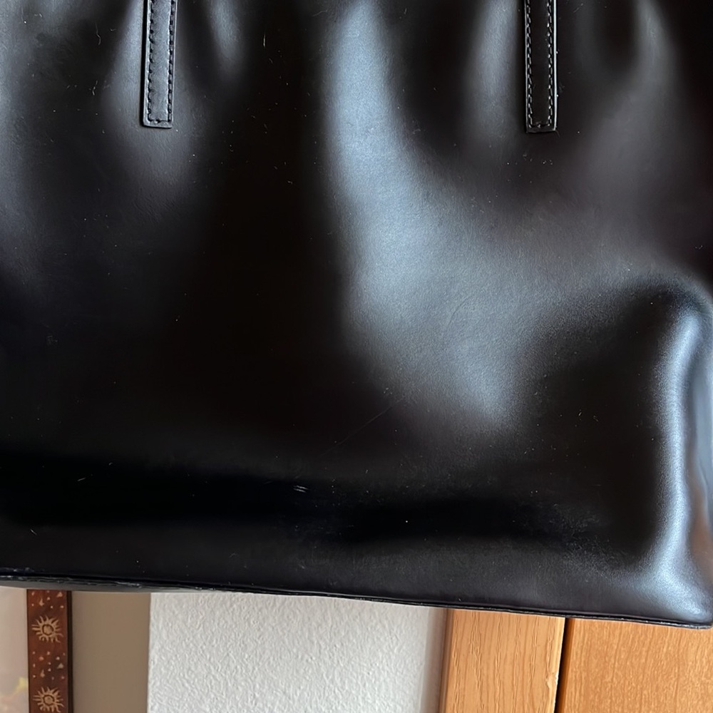 Kate Spade Black Leather Tote - Picture 4 of 7
